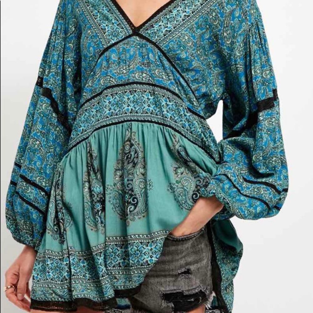 Free People Luna Scarf Tunic 💙